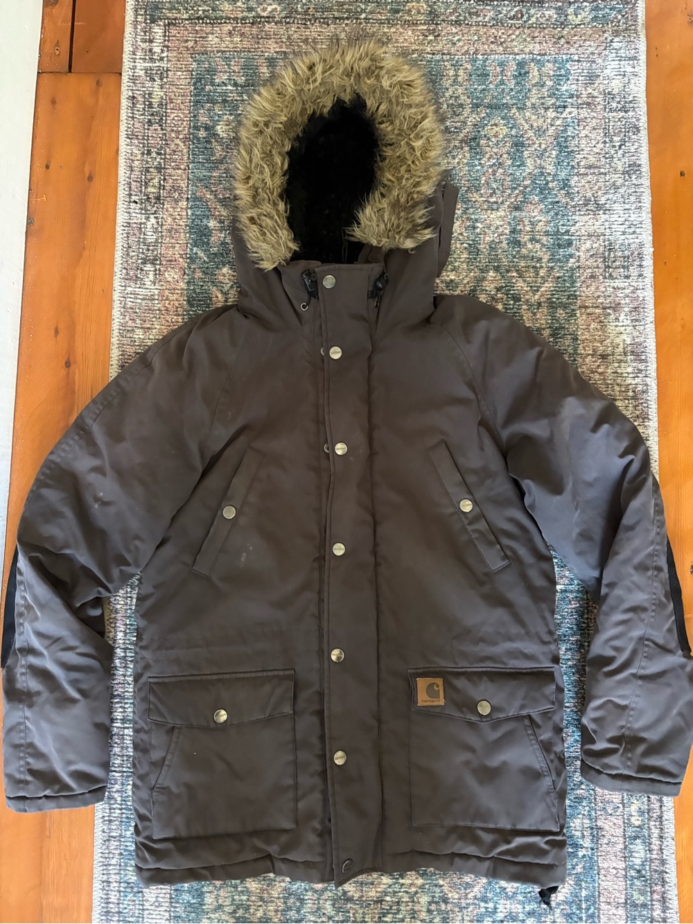 Carhartt WIP Trapper Parka Brown Medium